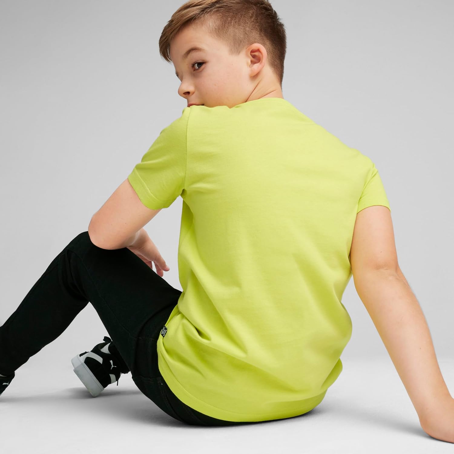 Puma Boy's Printed Regular Fit T-Shirt