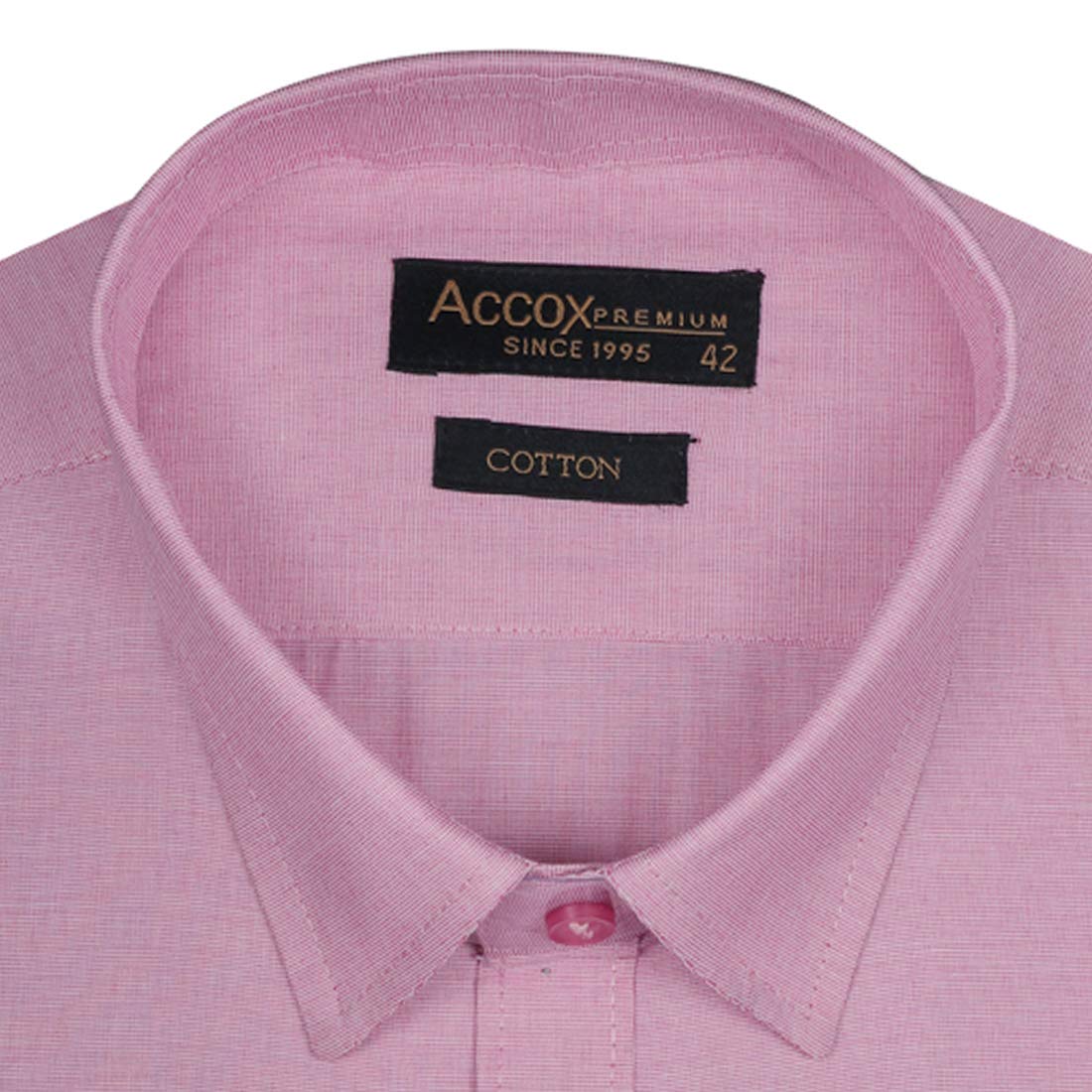 Accox Men's Cotton Plain Formal Shirt (B08FB64R97)