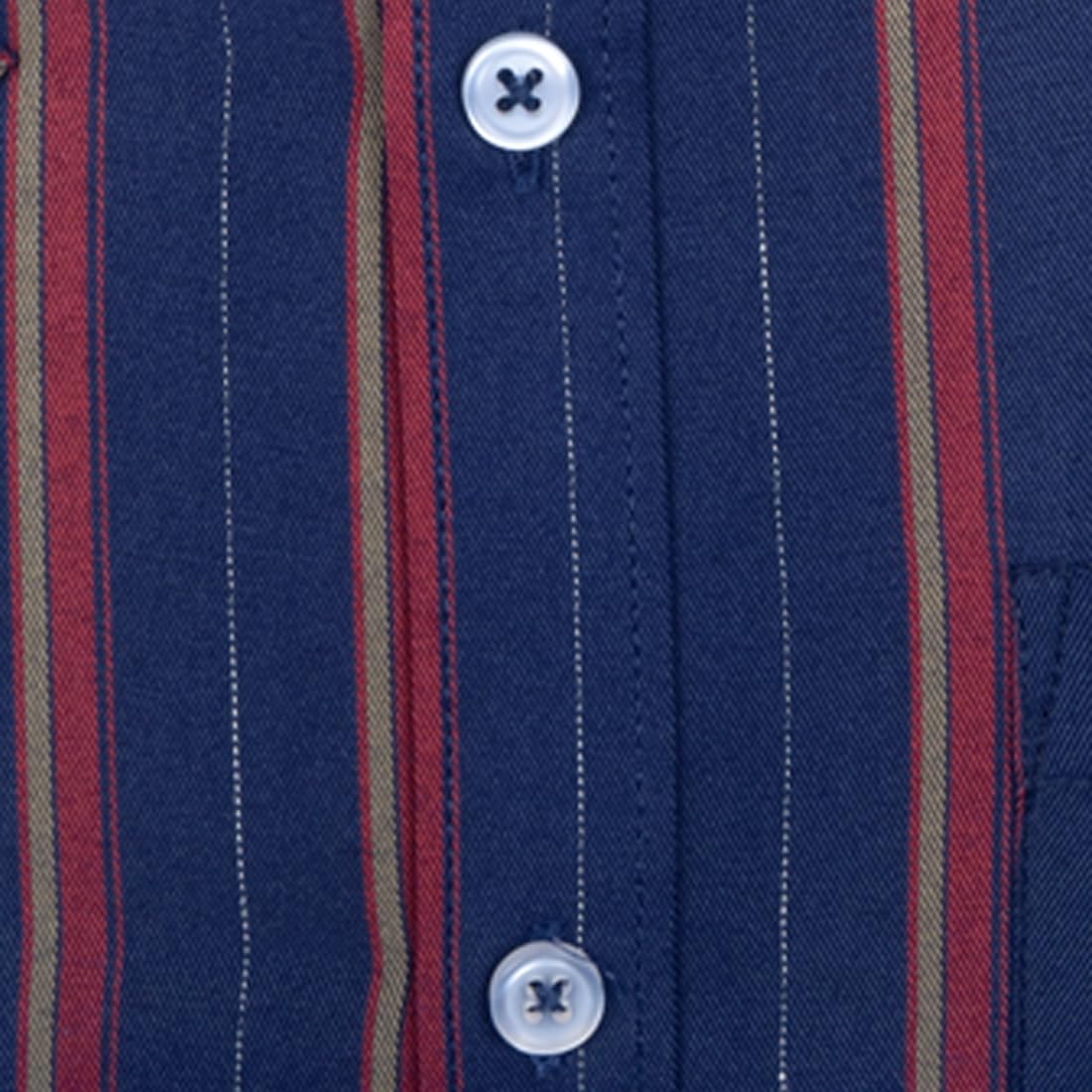 Accox Men's Cotton Striped Formal Shirt (B0C8J2F1SK)