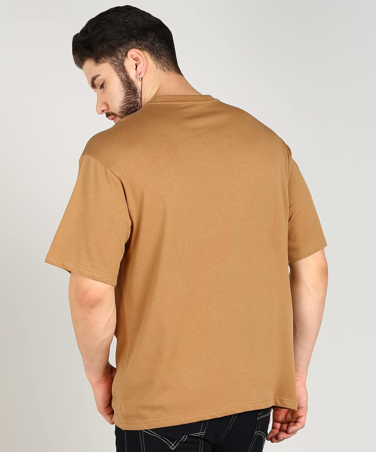 Alan Jones Clothing Men's Printed Premium Heavy Gauge Cotton Oversized T-Shirt-4