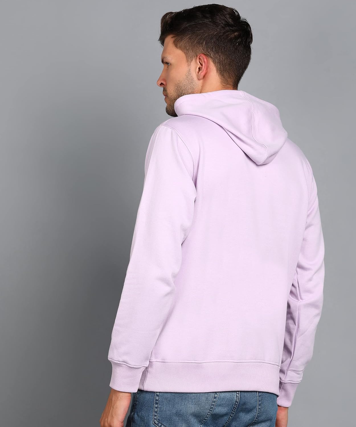 Alan Jones Clothing Men's Cotton Blend Graphic Print Hooded Sweatshirt