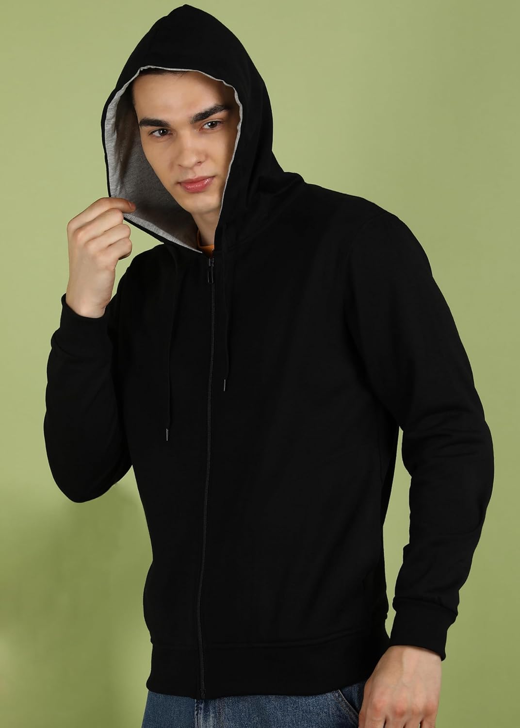 Alan Jones Clothing Men's Cotton Hooded Sweatshirt-5
