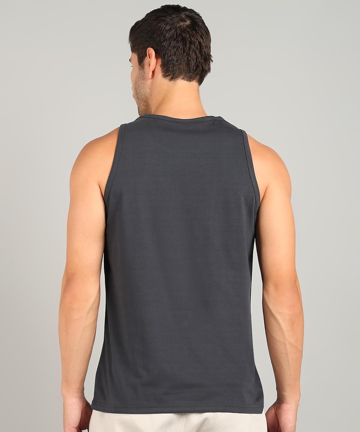 Alan Jones Clothing Men's Cotton Sleeveless Regular Fit T-Shirt-4