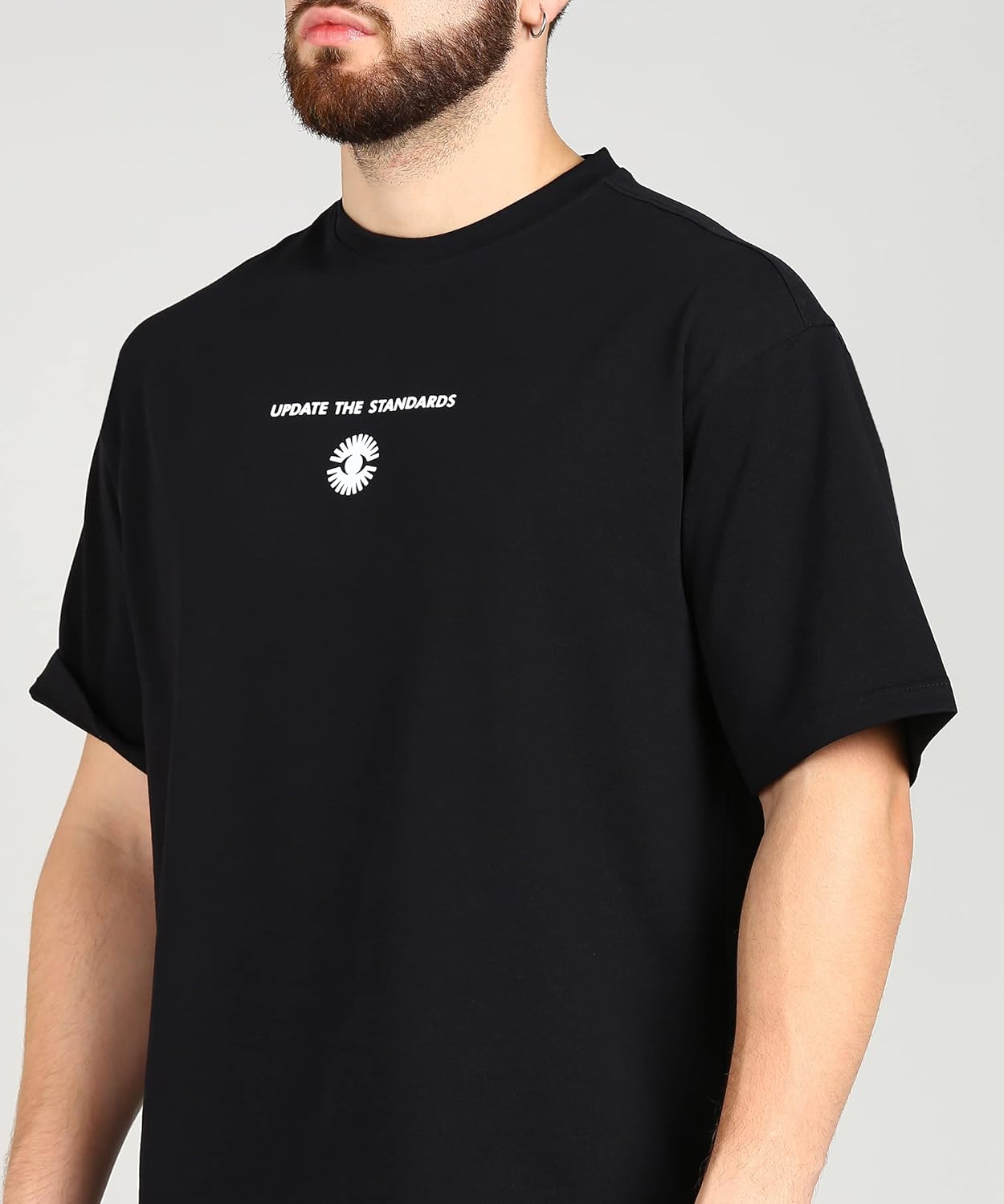 Alan Jones Clothing Men's Printed Premium Heavy Gauge Cotton Oversized T-Shirt-5