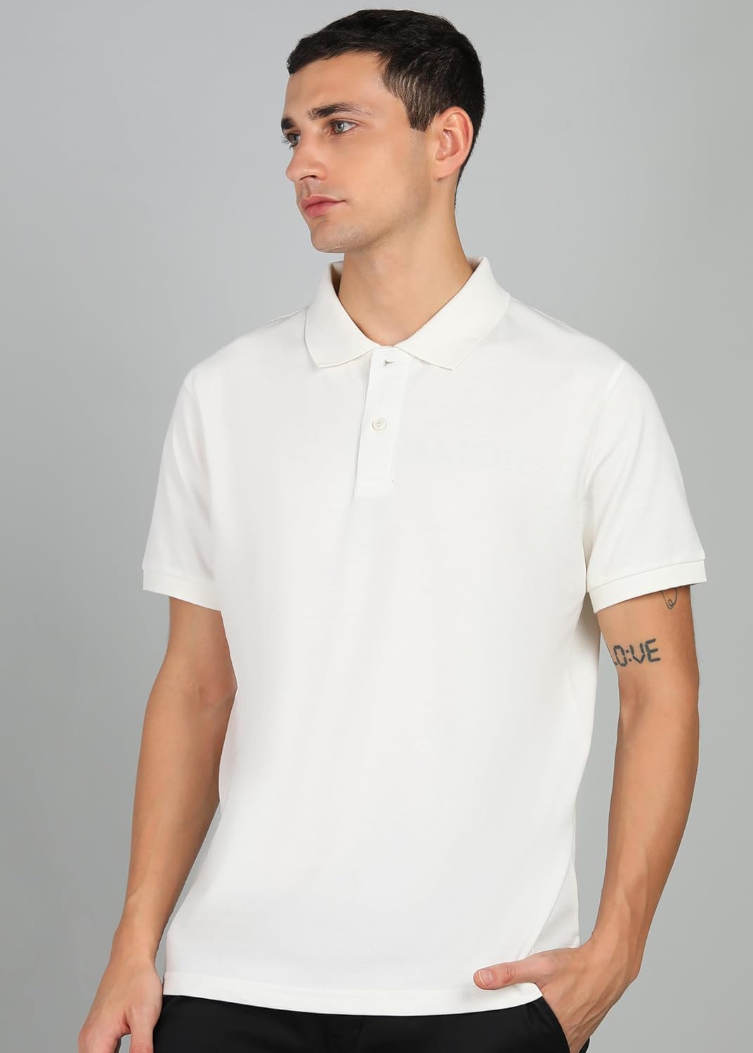 Alan Jones Clothing Solid Men's Polo Neck Regular Fit T-Shirt-2