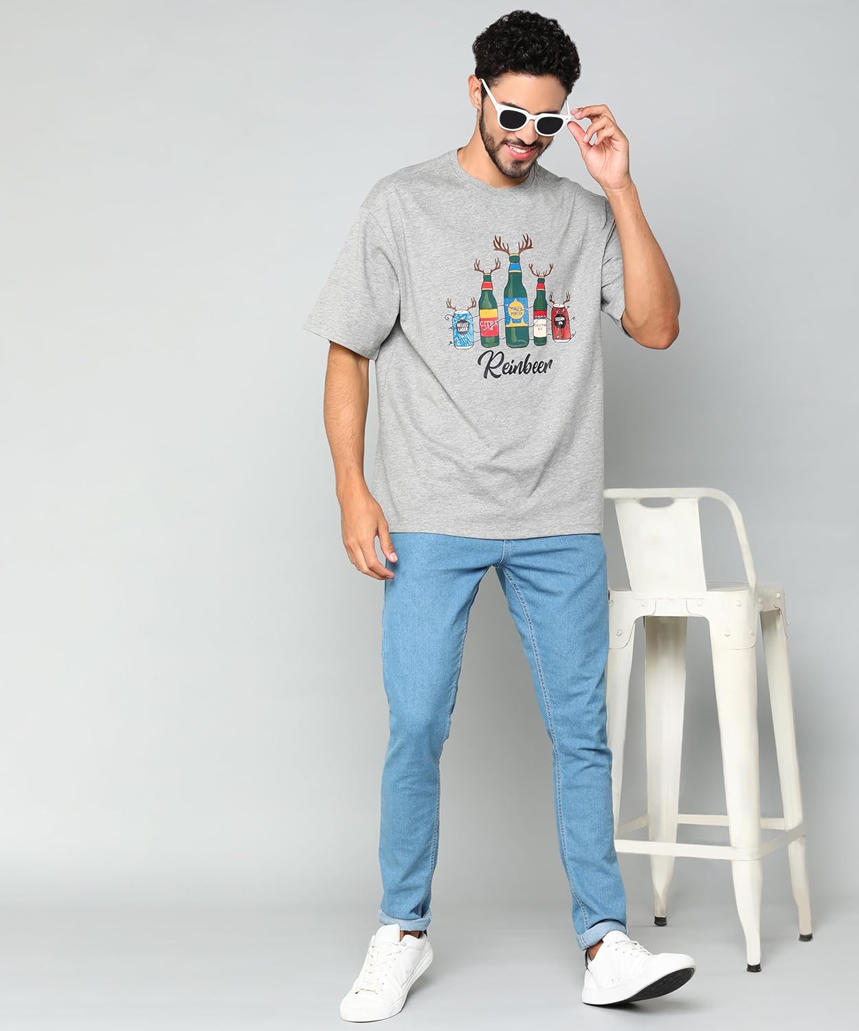 Alan Jones Clothing Men's Printed Premium Heavy Gauge Cotton Oversized T-Shirt-2