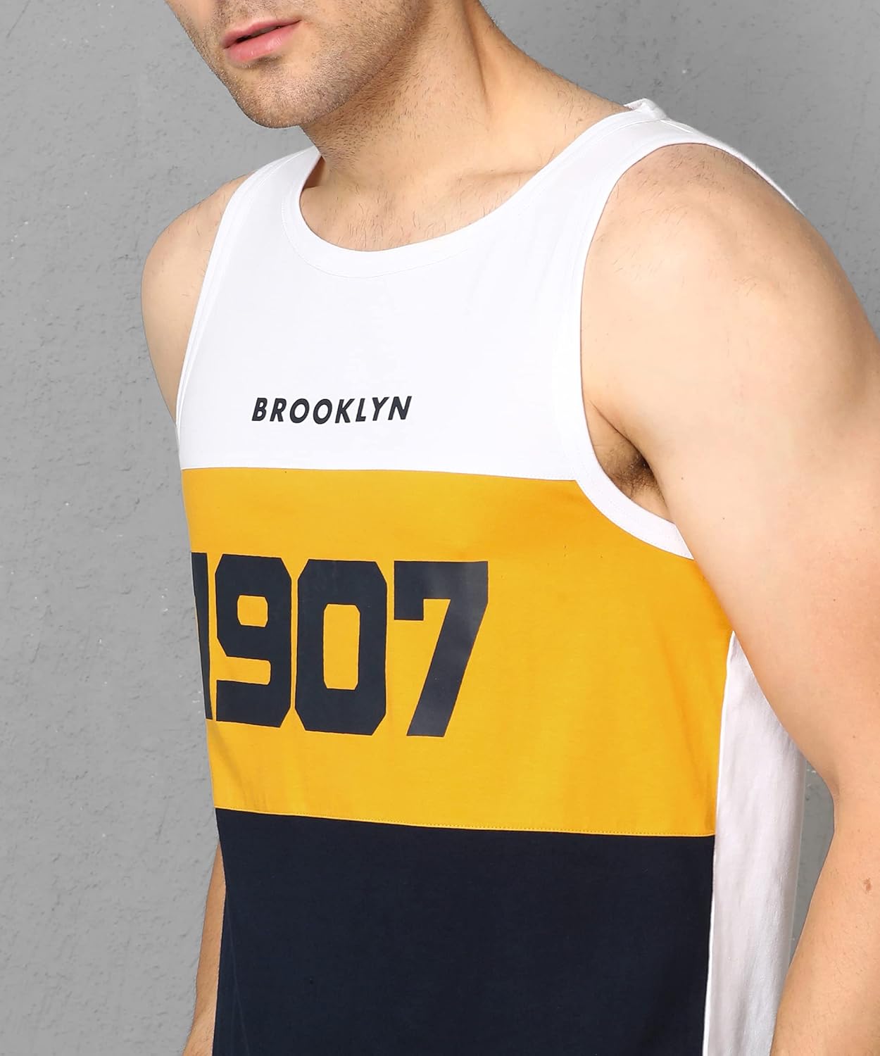 Alan Jones Clothing Men's Cotton Sleeveless Regular Fit T-Shirt-2