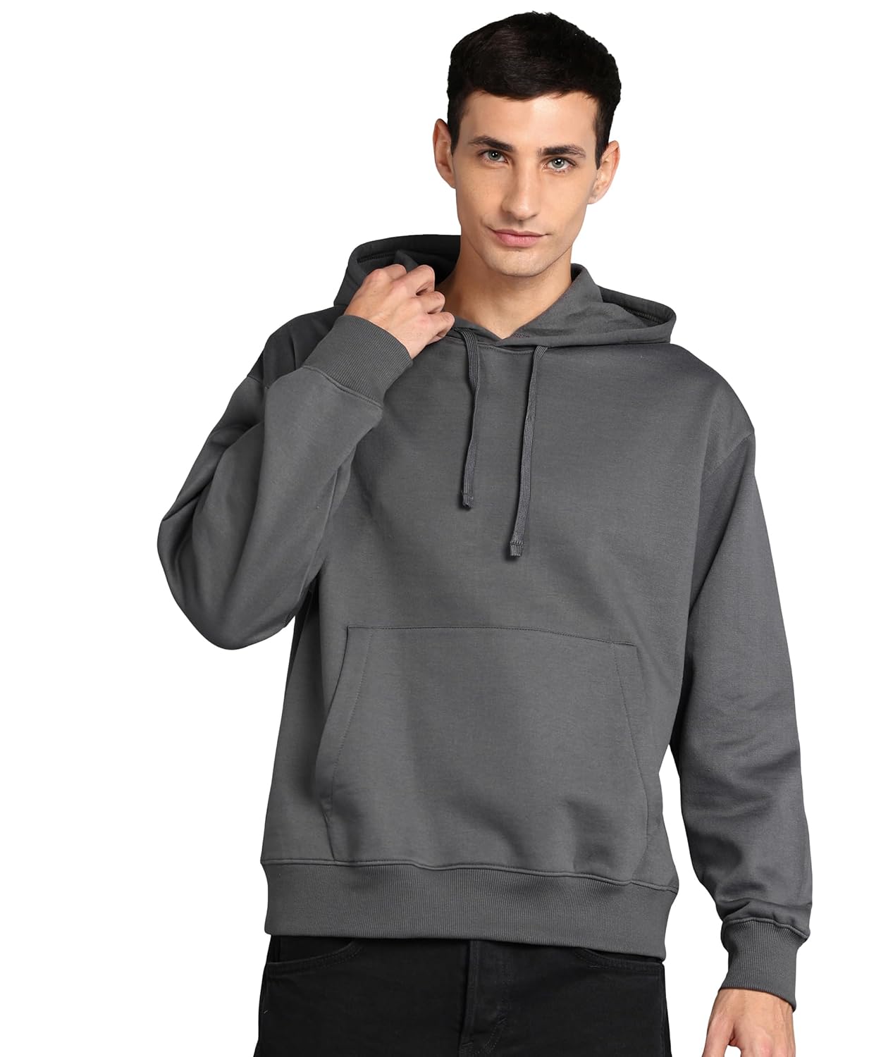 Buy Online Alan Jones Clothing Men's Cotton Oversize Hooded Hoodie