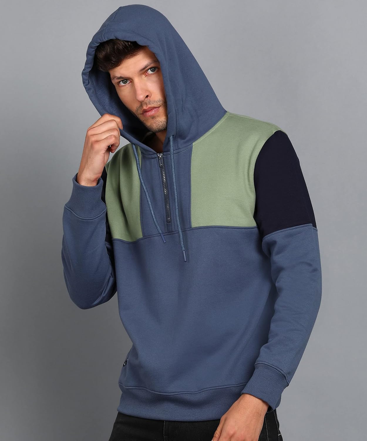 Alan Jones Clothing Men's Cotton Blend Hooded Sweatshirt-3