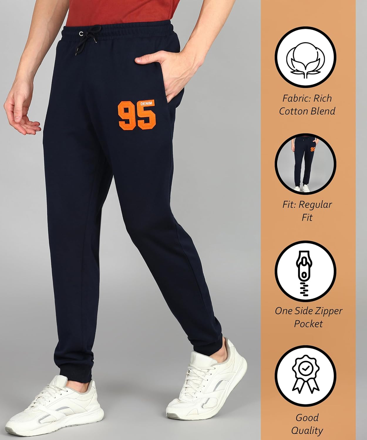 Alan Jones Clothing Men's Slim Fit Track pants