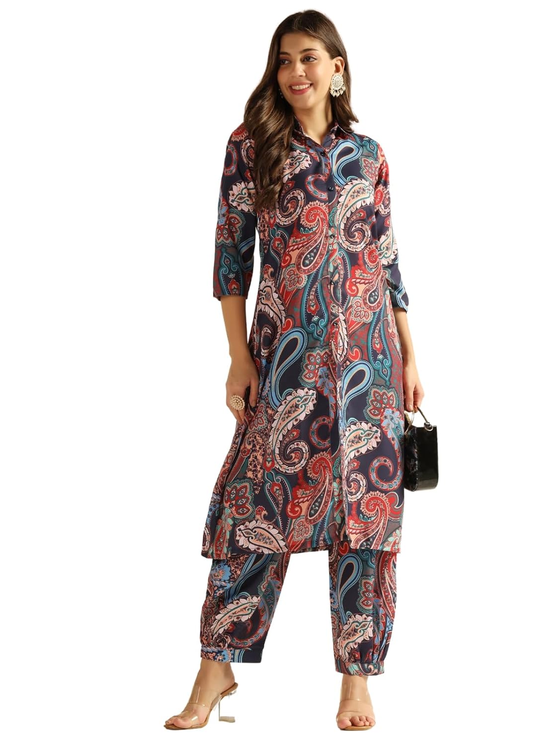 GRECIILOOKS Women's Cotton Blend Co Ord Set