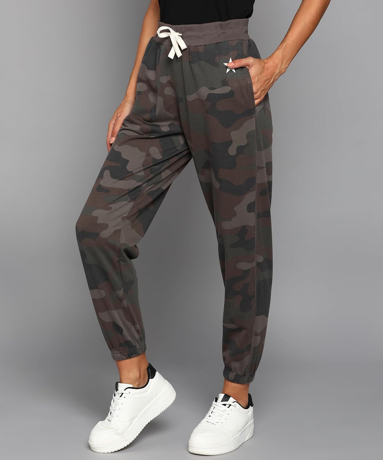 Alan Jones Clothing Women's Slim Fit Poly Cotton Track Pant