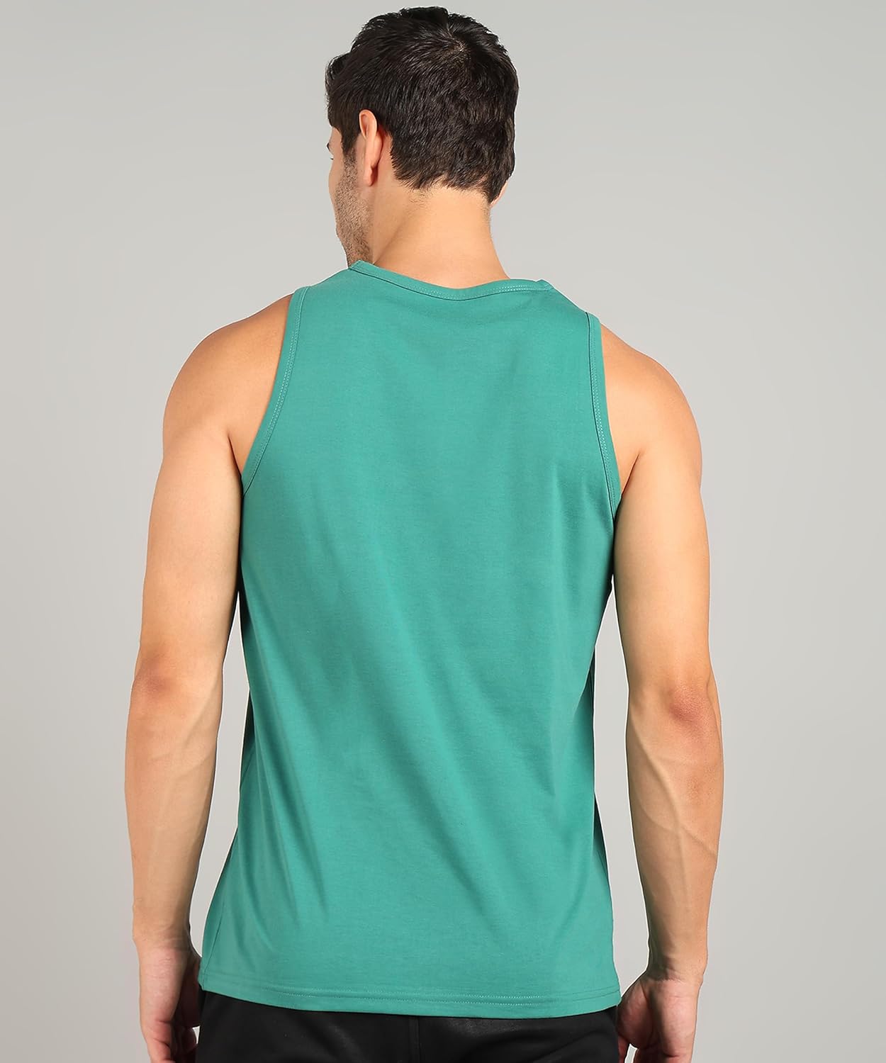 Alan Jones Clothing Men's Cotton Sleeveless Regular Fit T-Shirt-4