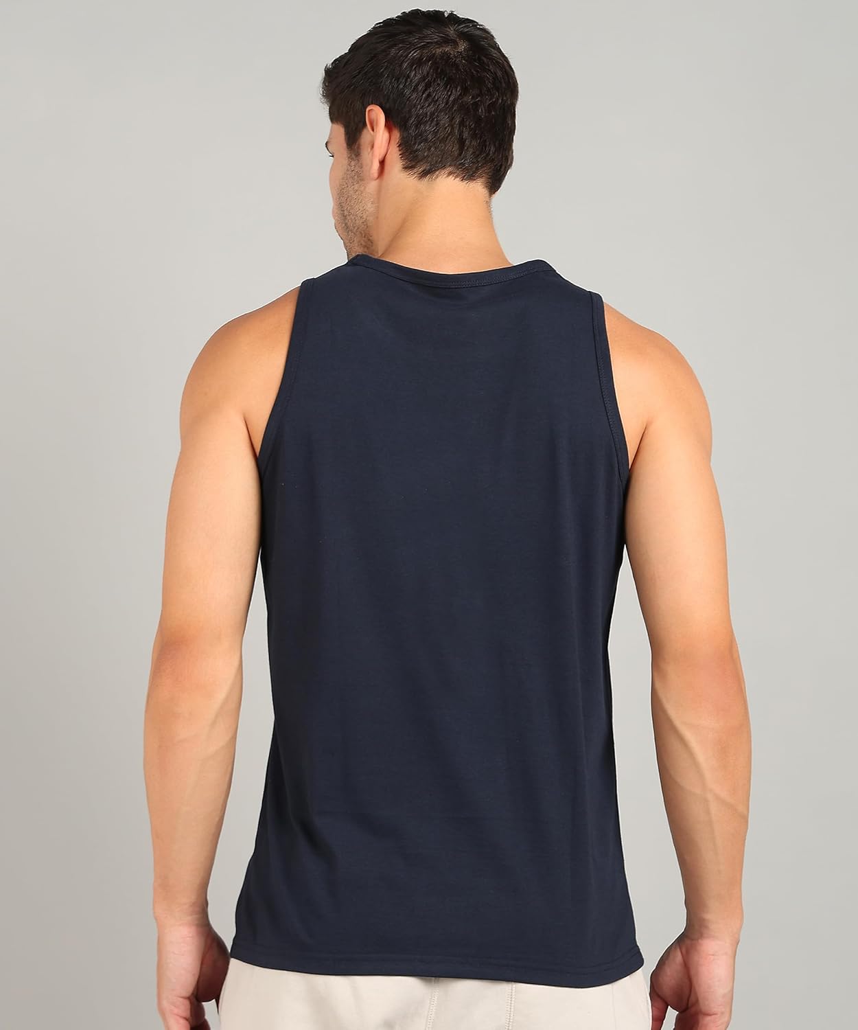 Alan Jones Clothing Men's Cotton Sleeveless Regular Fit T-Shirt-4