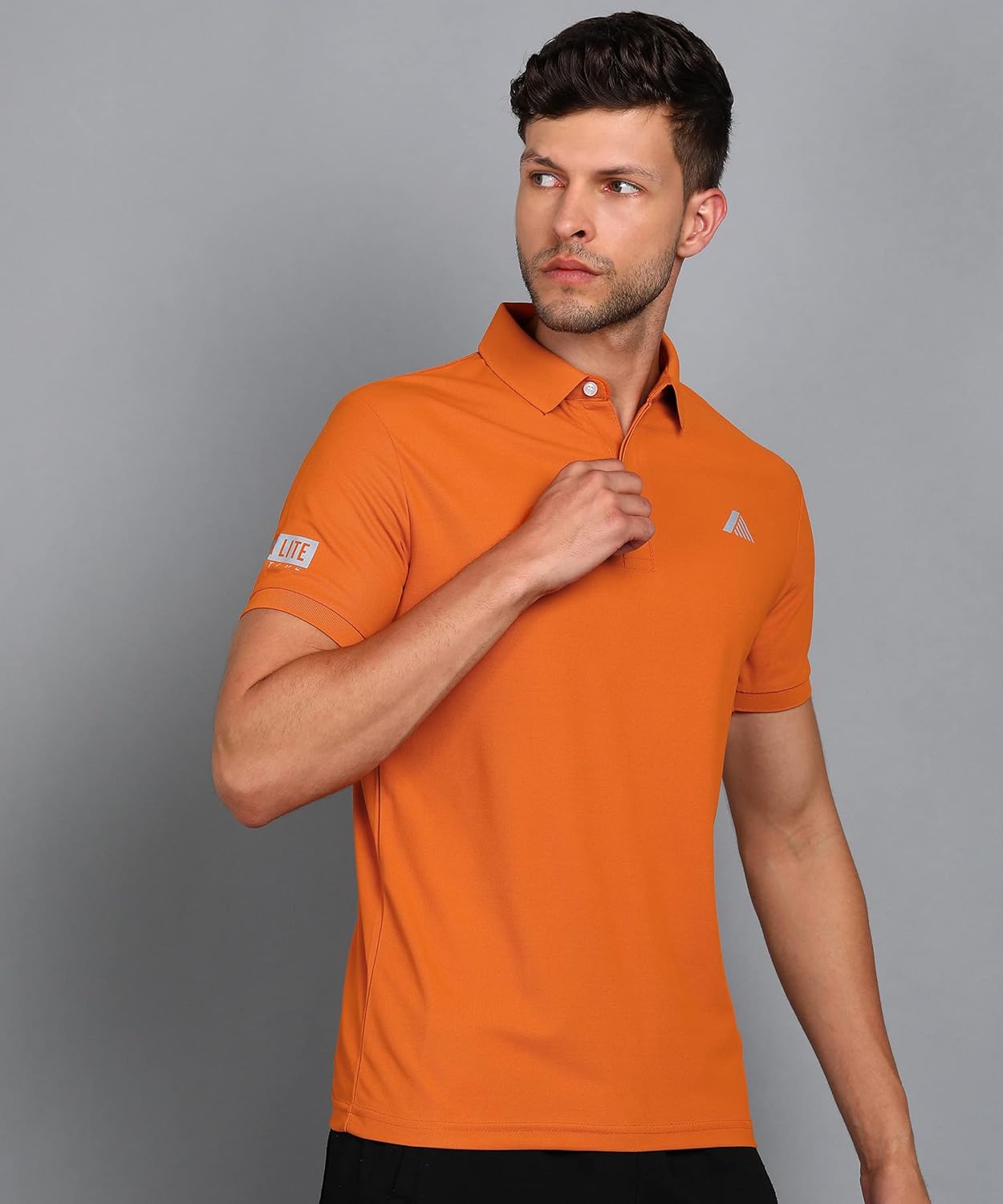 Alan Jones Clothing Men's Solid Polo Slim Fit T-Shirt-5