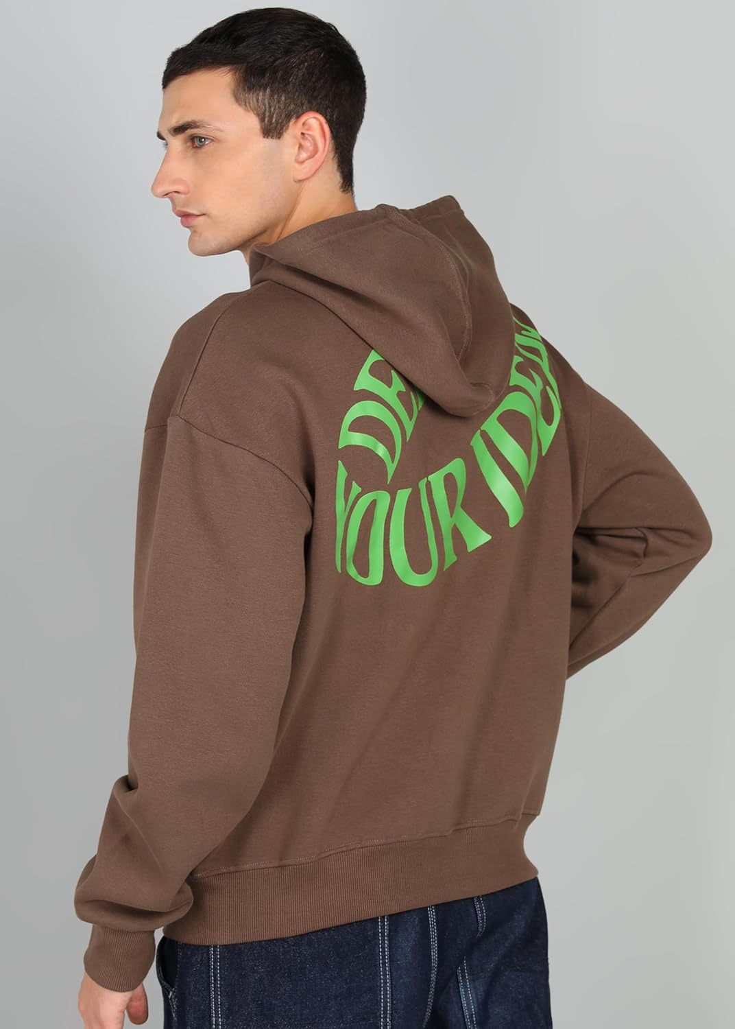 Alan Jones Clothing Cotton Blend Printed Men's Oversize Hooded Neck Hoodies