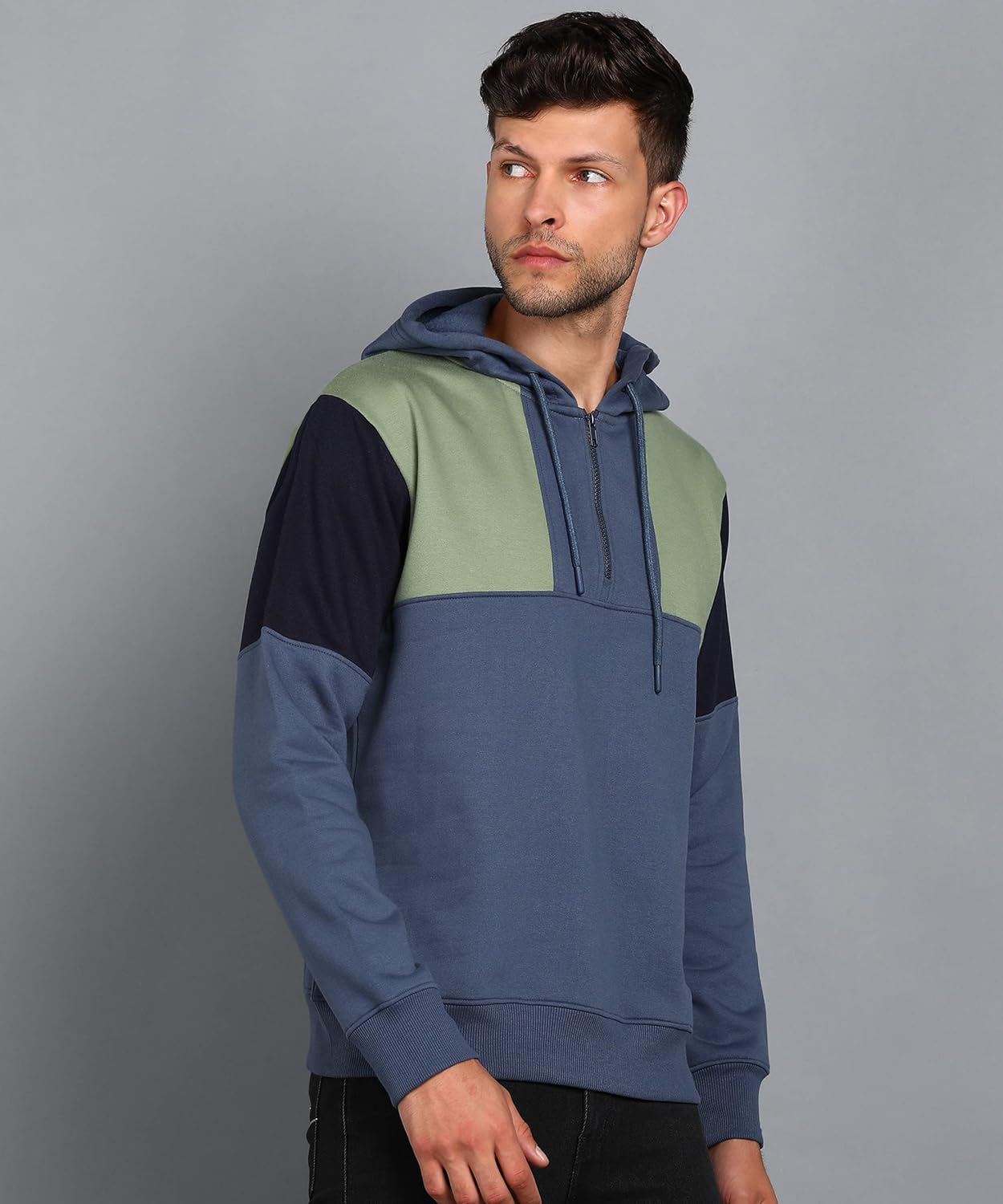 Alan Jones Clothing Men's Cotton Blend Hooded Sweatshirt-2