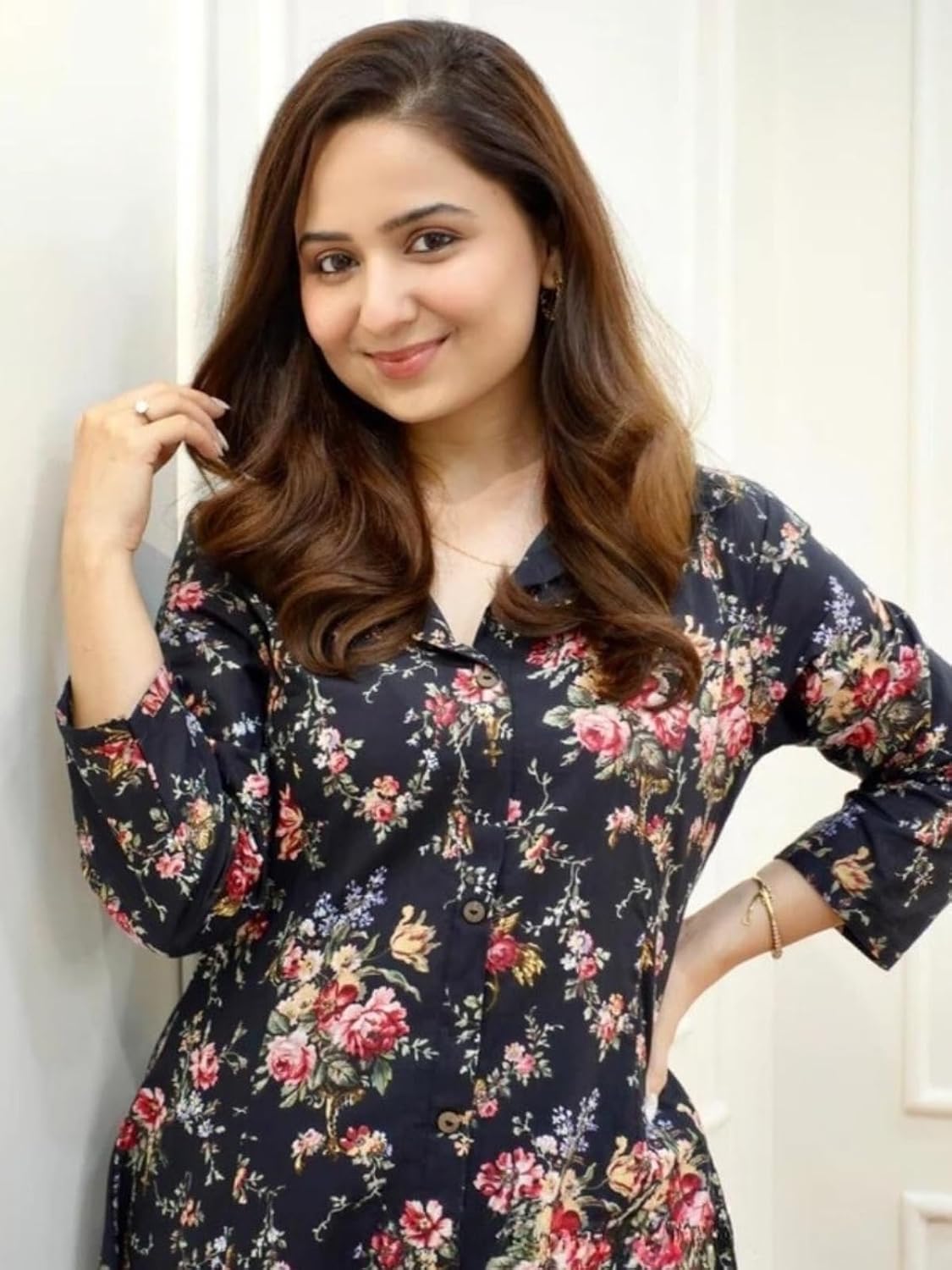 GRECIILOOKS Women's Cotton Blend Kurta Set