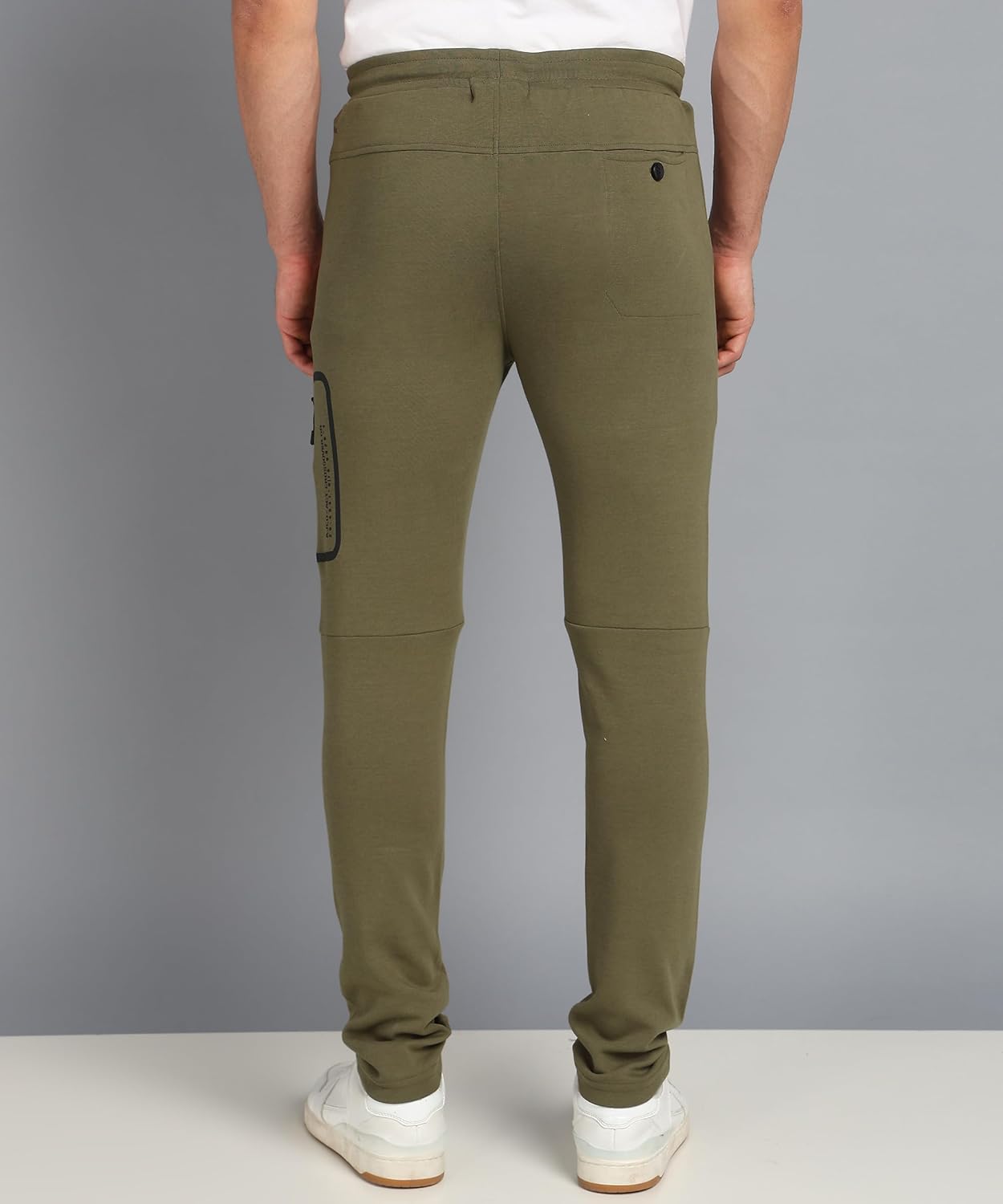 Alan Jones Clothing Men's Solid Cotton Blend Regular Trackpant