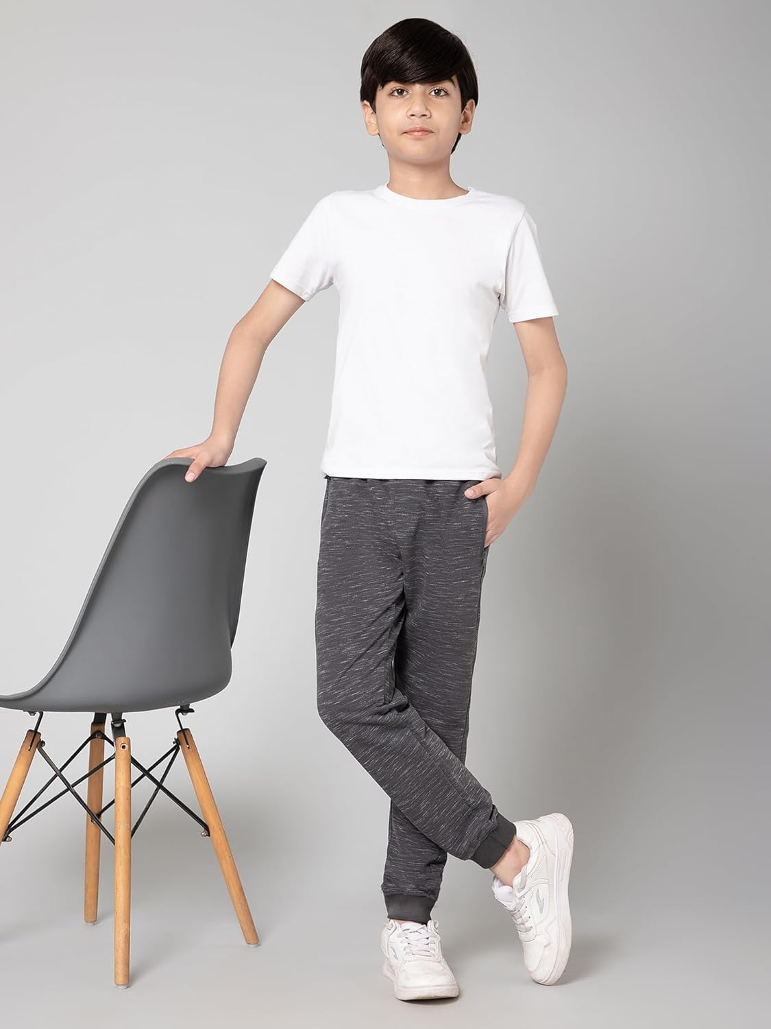 Alan Jones Clothing Boys Solid Joggers Trackpants