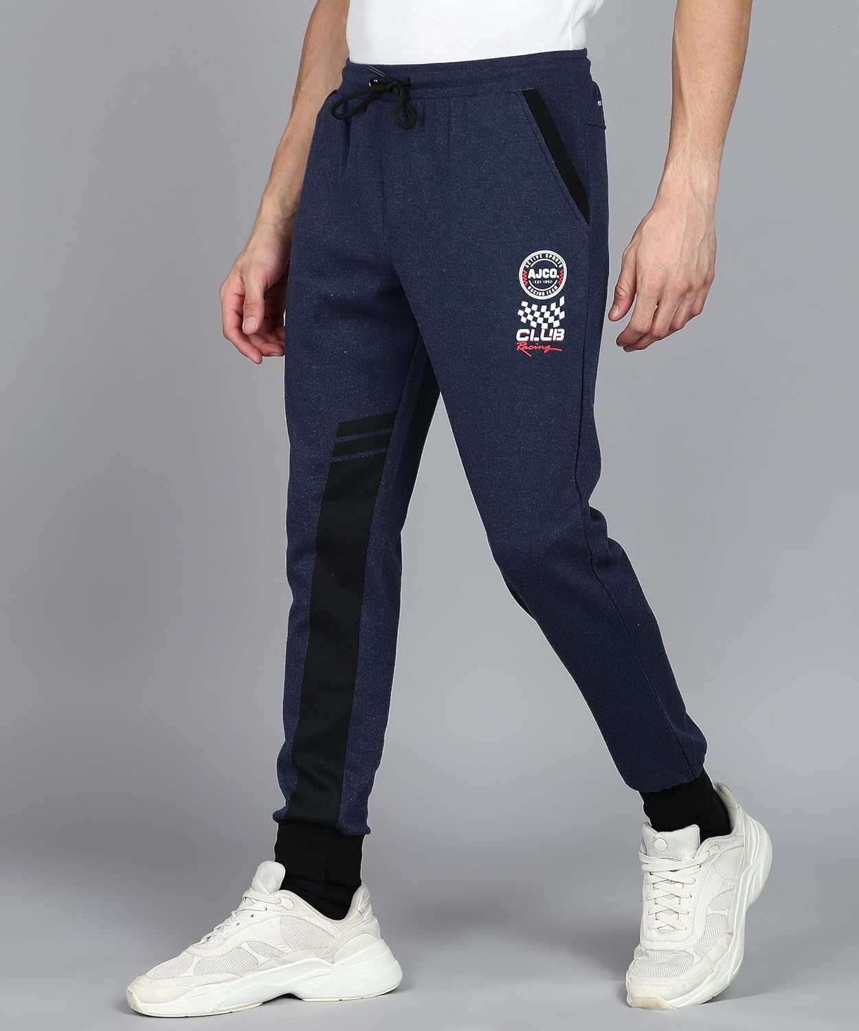 Alan Jones Clothing Men's Printed Cotton Joggers Track Pant