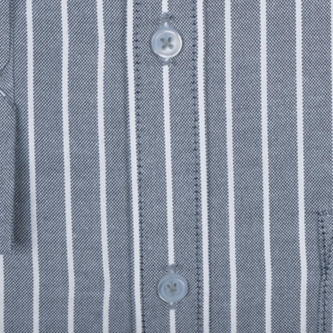 ACCOX Men's Breathable Cotton Full Long Sleeves Striped Regular Fit Formal Shirt for Men (O_GCR387)