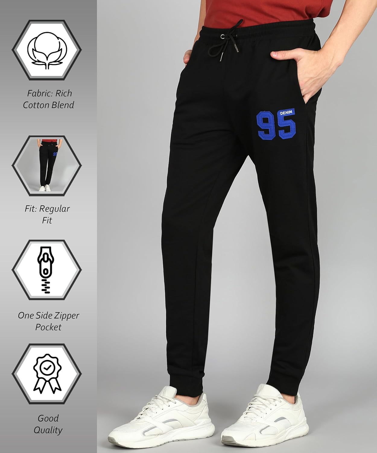 Alan Jones Clothing Men's Slim Fit Track pants-2