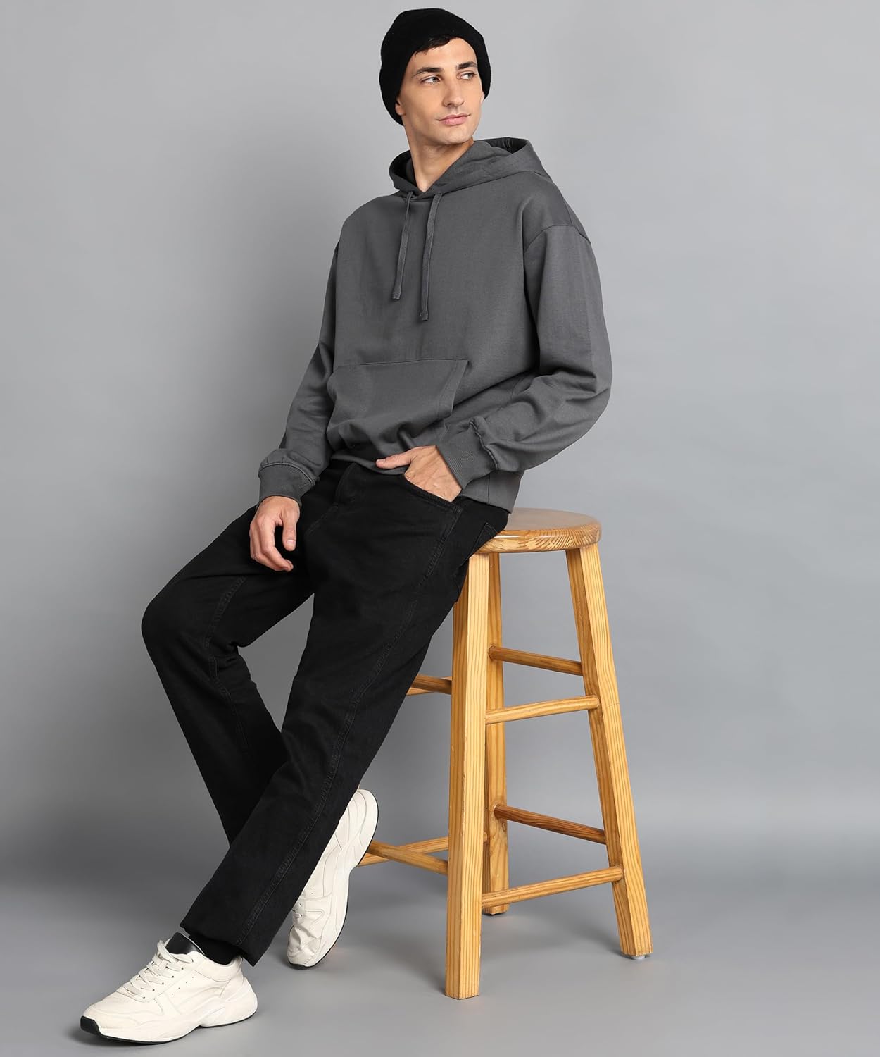 Alan Jones Clothing Men's Cotton Oversize Hooded Hoodie