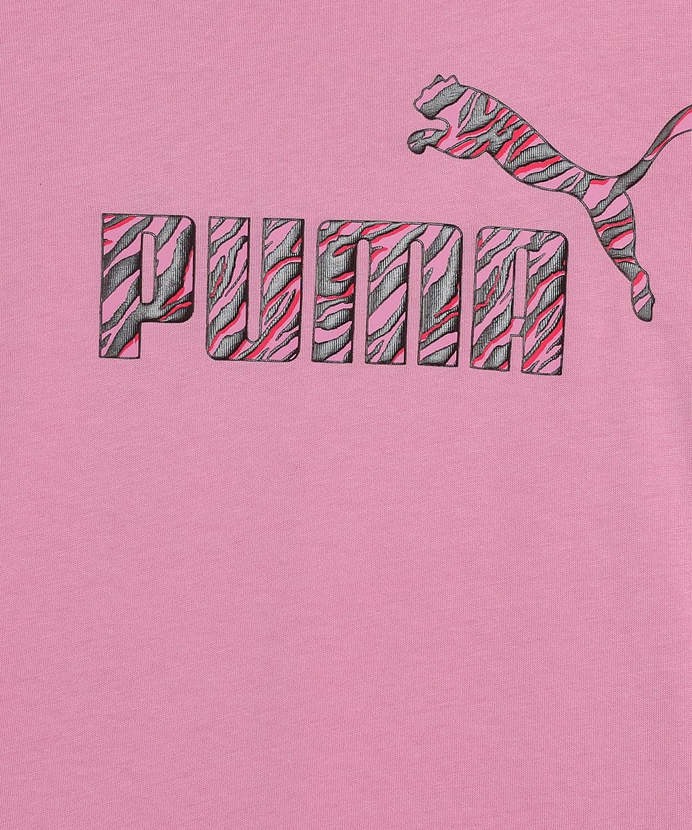 Puma Girl's Graphic Print Regular Fit T-Shirt