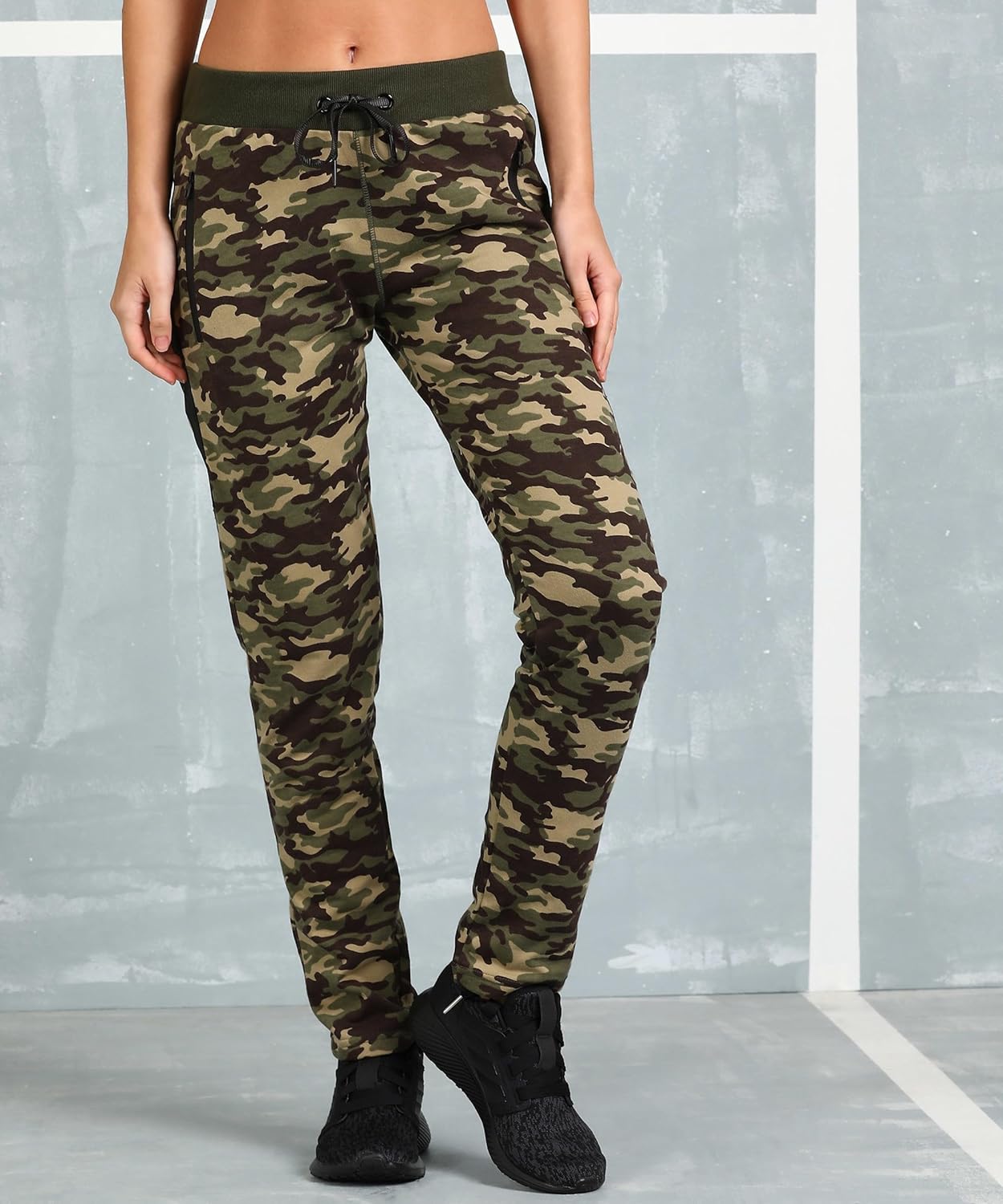 Alan Jones Clothing Women's Camouflage Joggers Track Pant