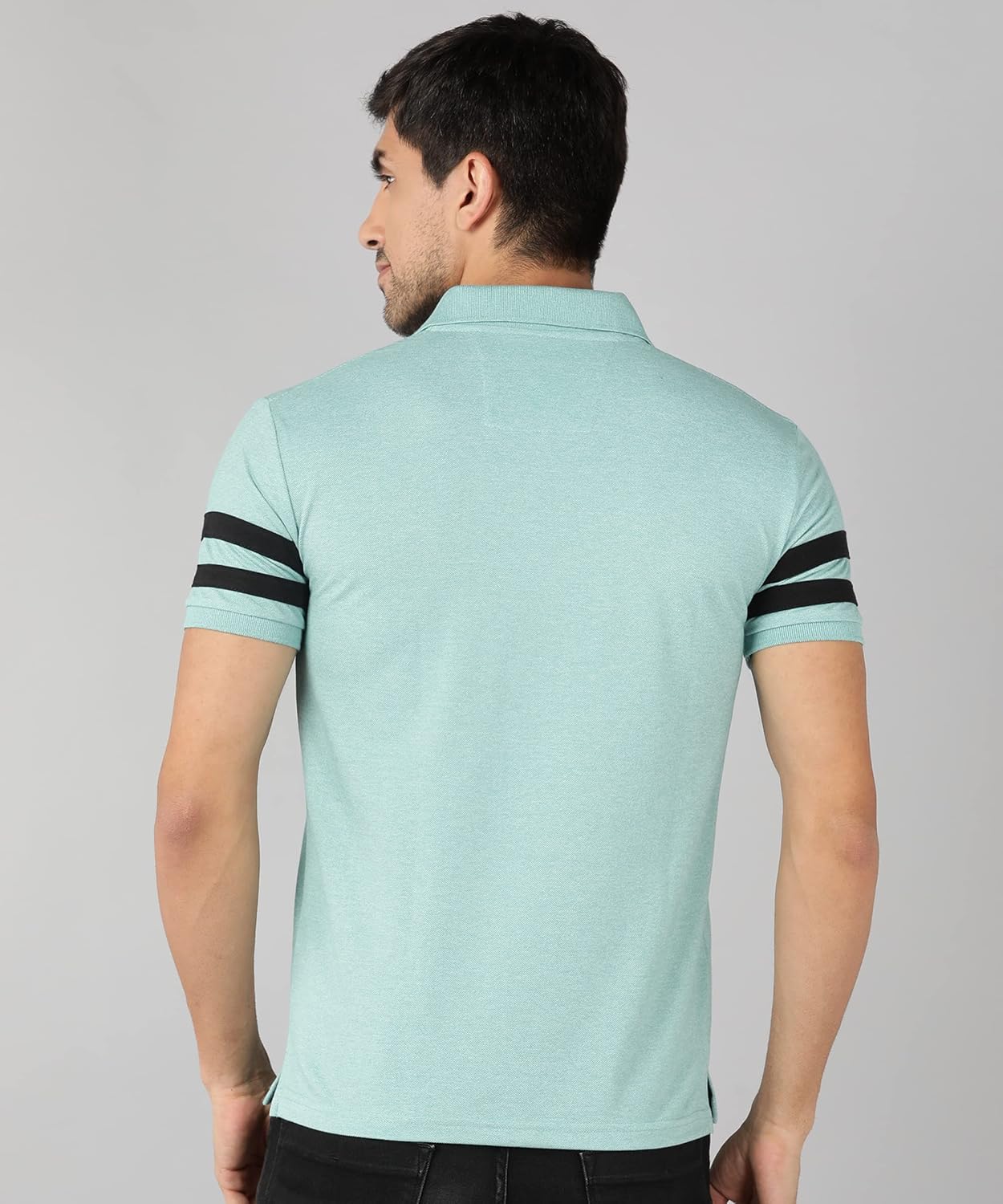 Alan Jones Clothing Men's Regular Soild Polo Regular Fit T-Shirt-3