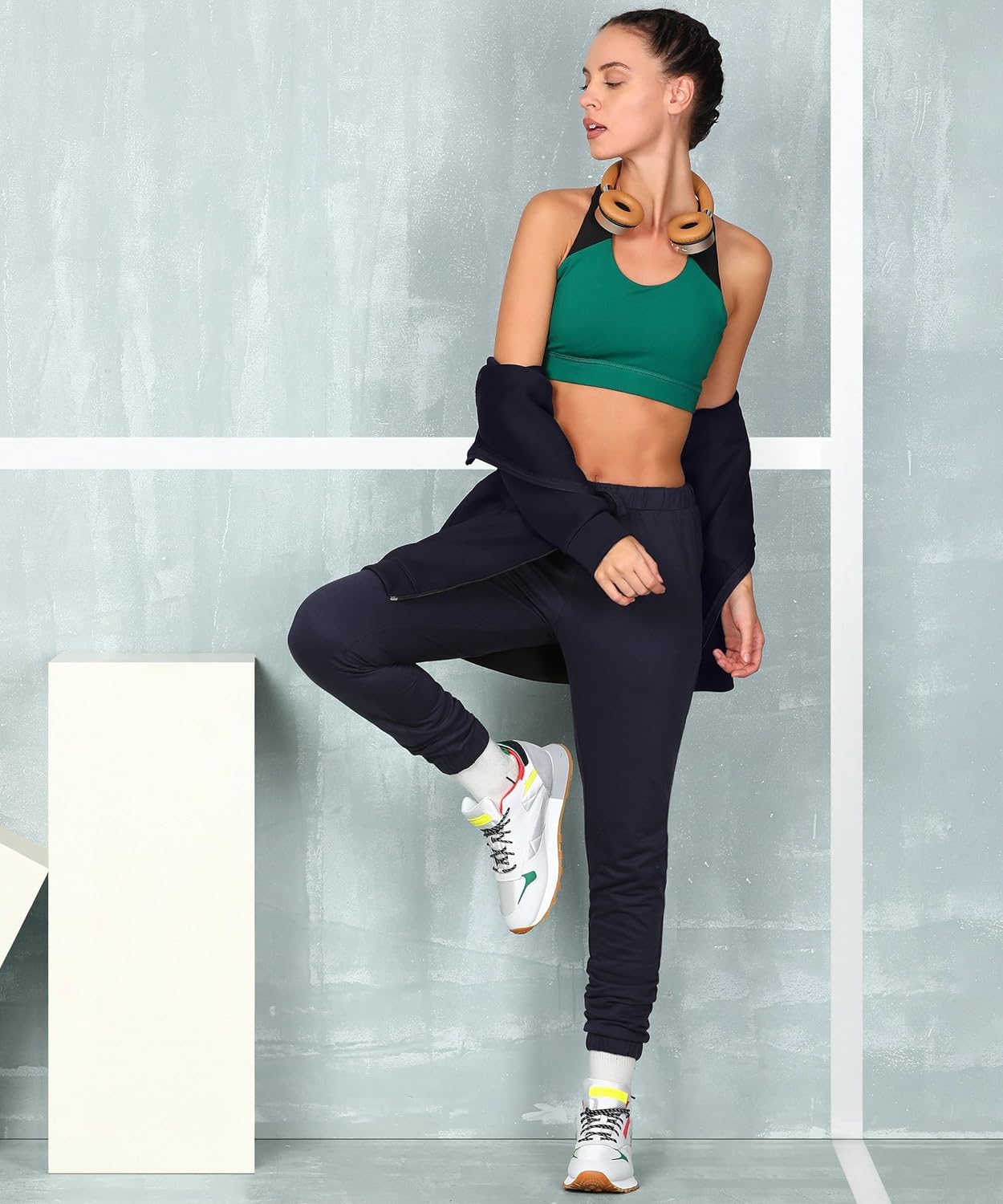 Alan Jones Clothing Women's Solid Slim Fit Joggers Track Pants