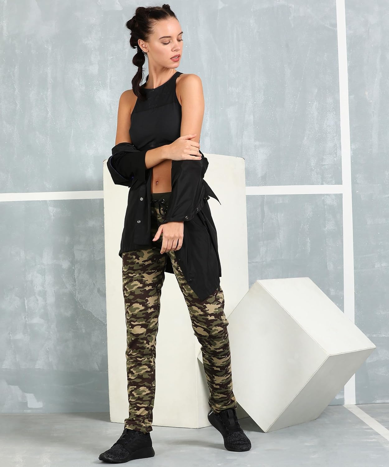 Alan Jones Clothing Women's Camouflage Joggers Track Pant