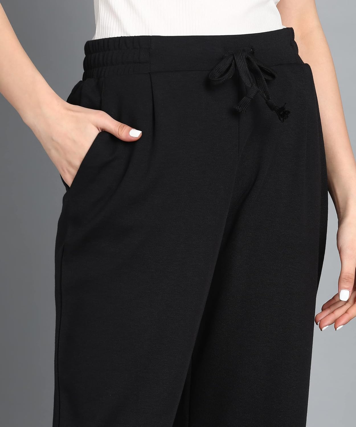 Alan Jones Clothing Women's Relax Fit Ankle Length Relaxed Pants