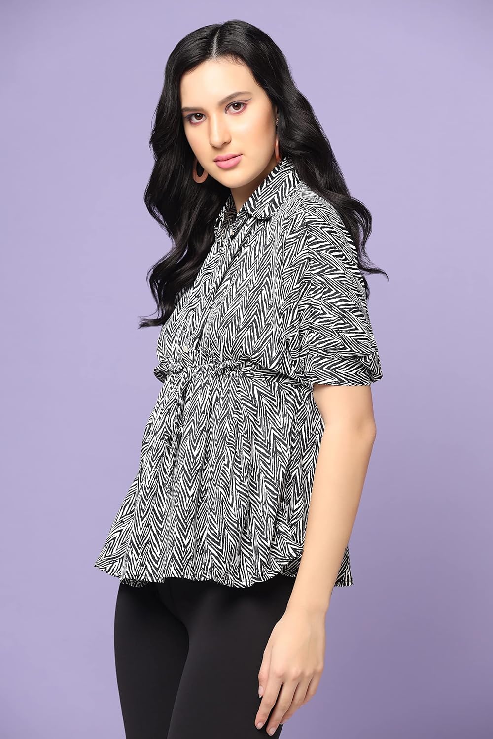 GRECIILOOKS Women's Printed Regular Fit Top