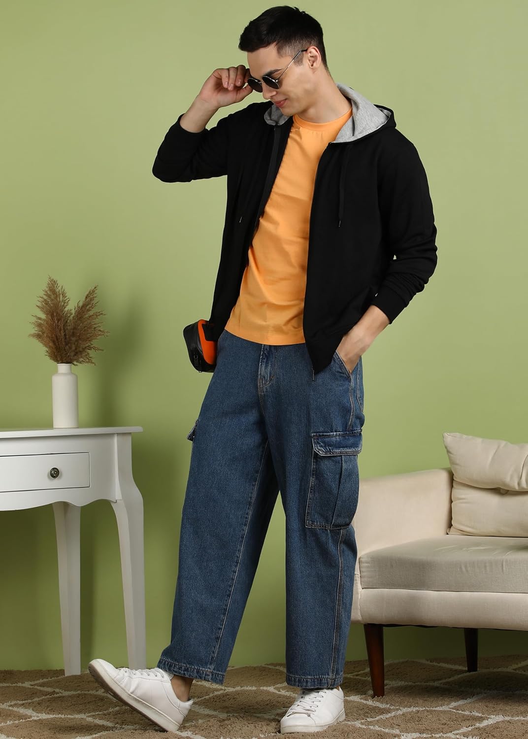 Alan Jones Clothing Men's Cotton Hooded Sweatshirt-2