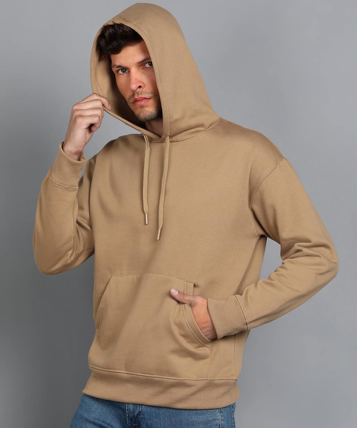 Alan Jones Clothing Men's Cotton Oversize Hooded Hoodie