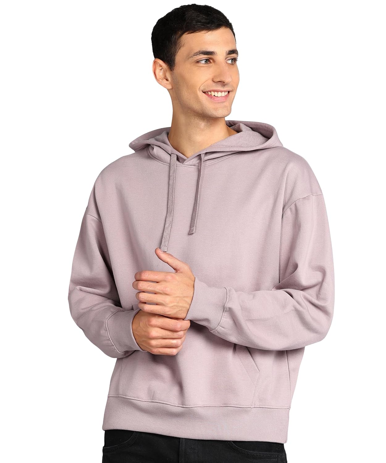 Alan Jones Clothing Men's Cotton Oversize Hooded Hoodie-1