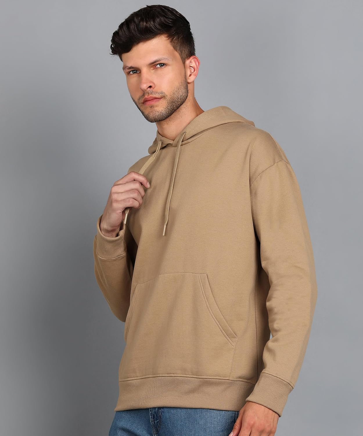 Alan Jones Clothing Men's Cotton Oversize Hooded Hoodie