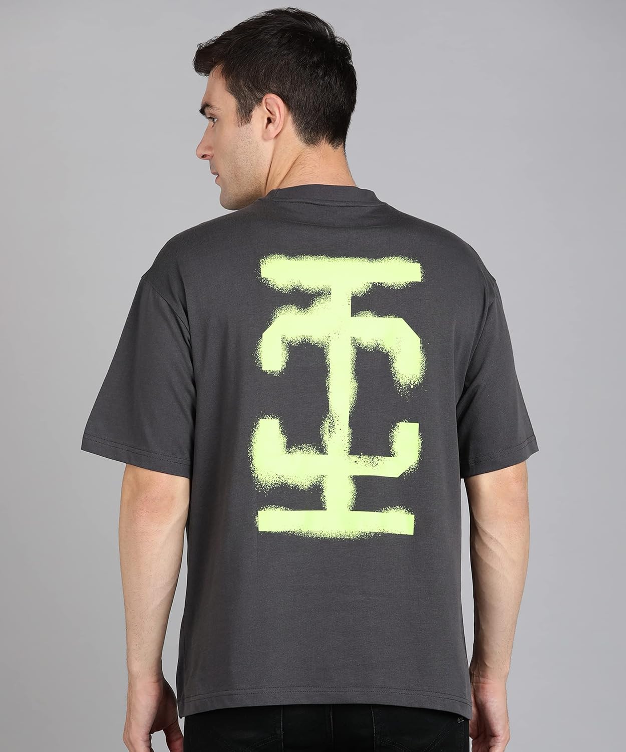 Alan Jones Clothing Men's Printed Premium Heavy Gauge Cotton Oversized T-Shirt-2