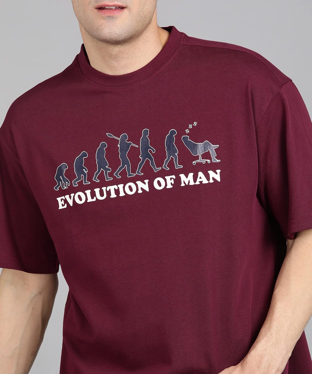 Alan Jones Clothing Men's Printed Premium Heavy Gauge Cotton Oversized T-Shirt-5