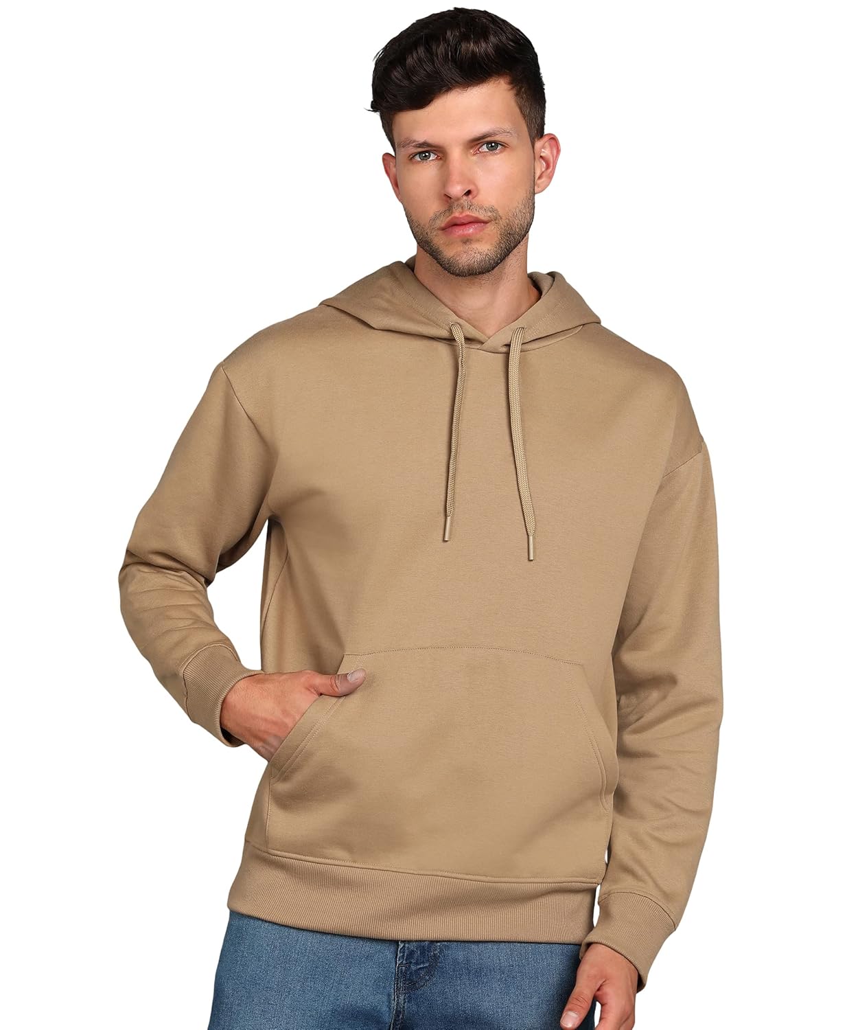 Buy Online Alan Jones Clothing Men's Cotton Oversize Hooded Hoodie