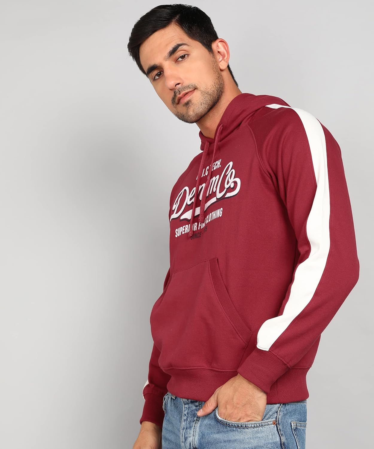 Alan Jones Clothing Men's Cotton Blend Hooded Neck Hoodies