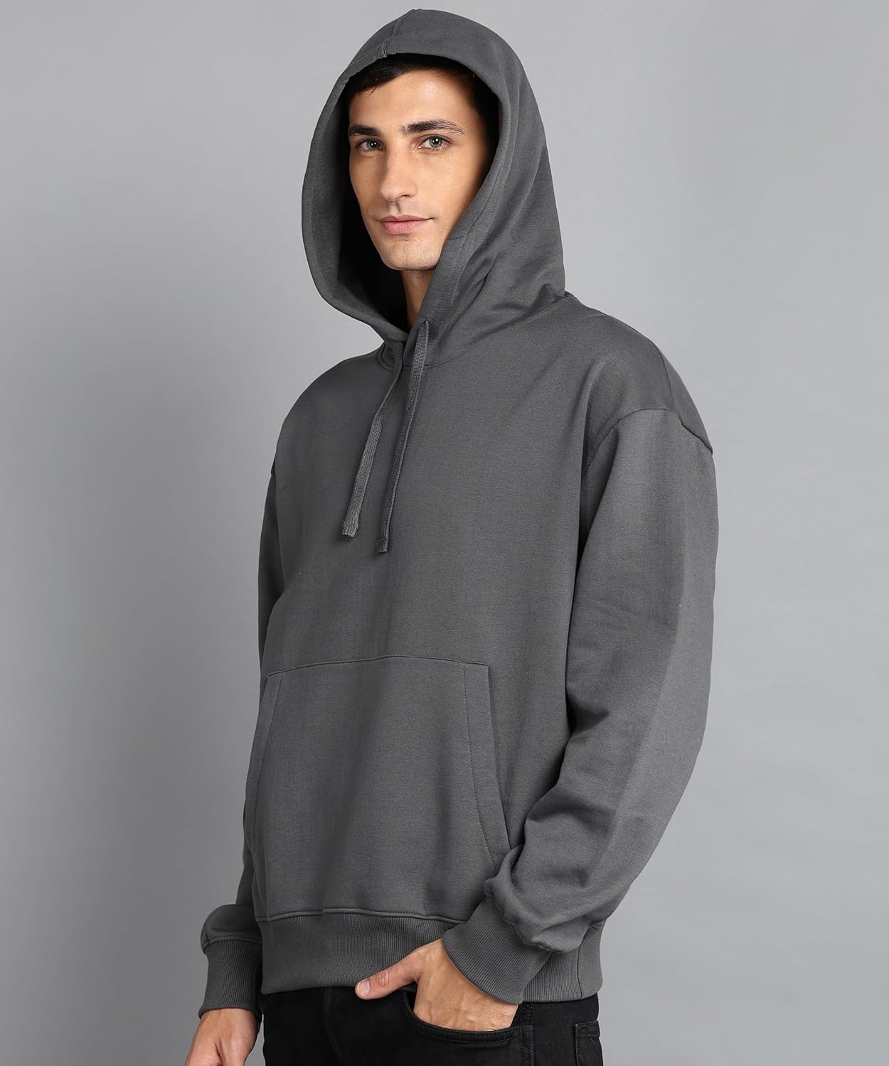 Alan Jones Clothing Men's Cotton Oversize Hooded Hoodie