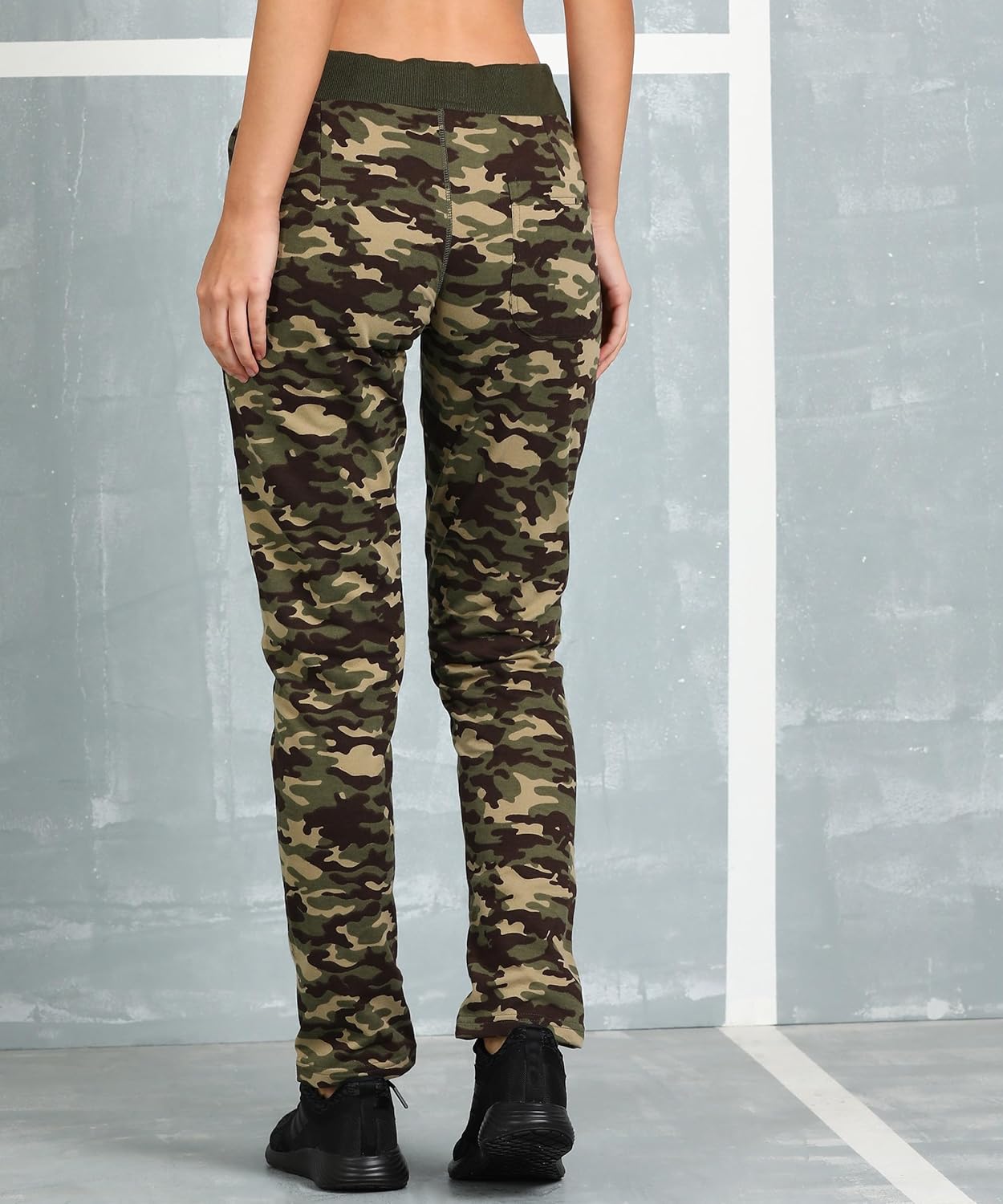 Alan Jones Clothing Women's Camouflage Joggers Track Pant