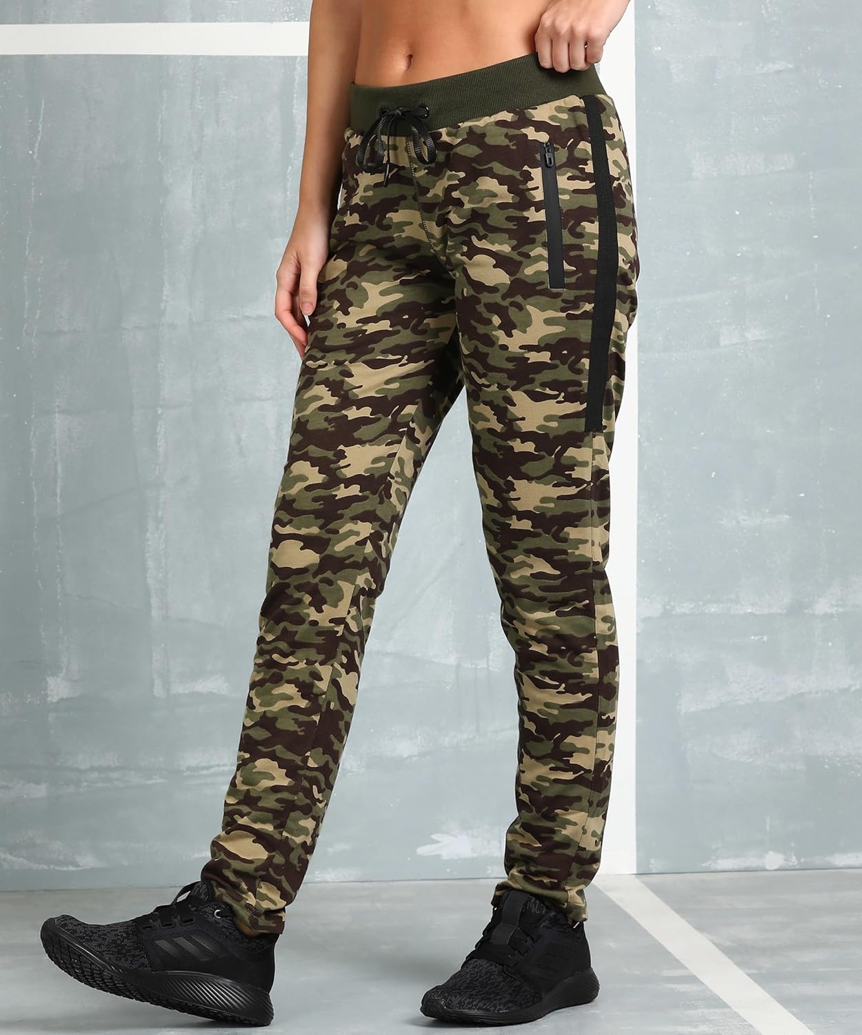 Alan Jones Clothing Women's Camouflage Joggers Track Pant