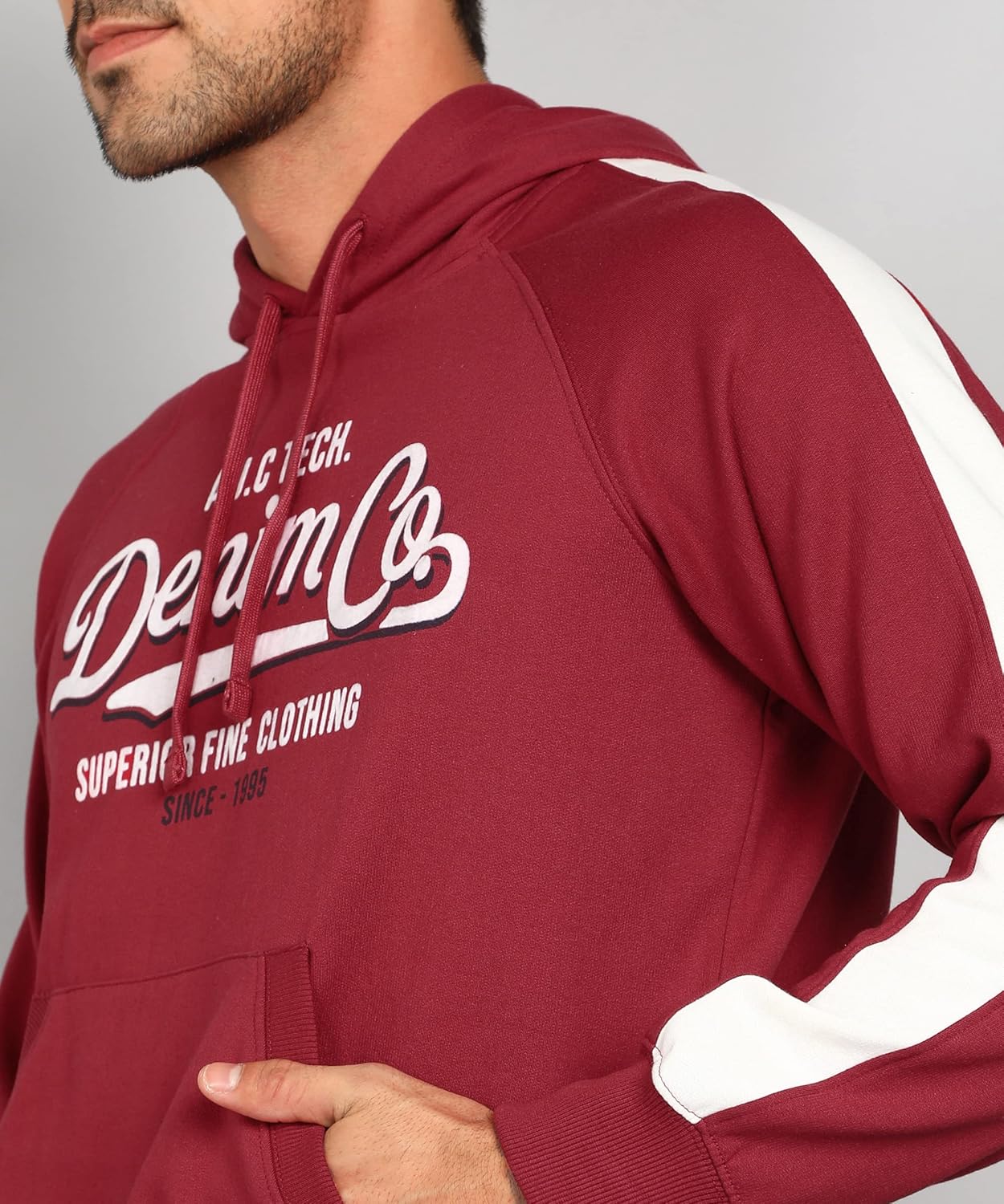 Alan Jones Clothing Men's Cotton Blend Hooded Neck Hoodies