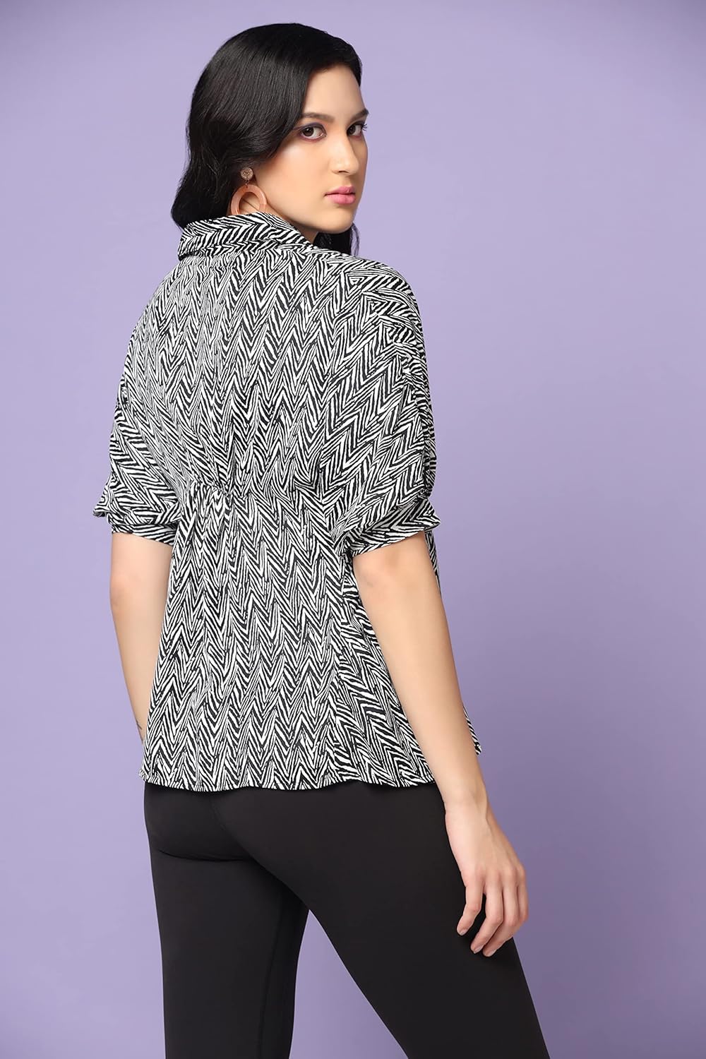 GRECIILOOKS Women's Printed Regular Fit Top