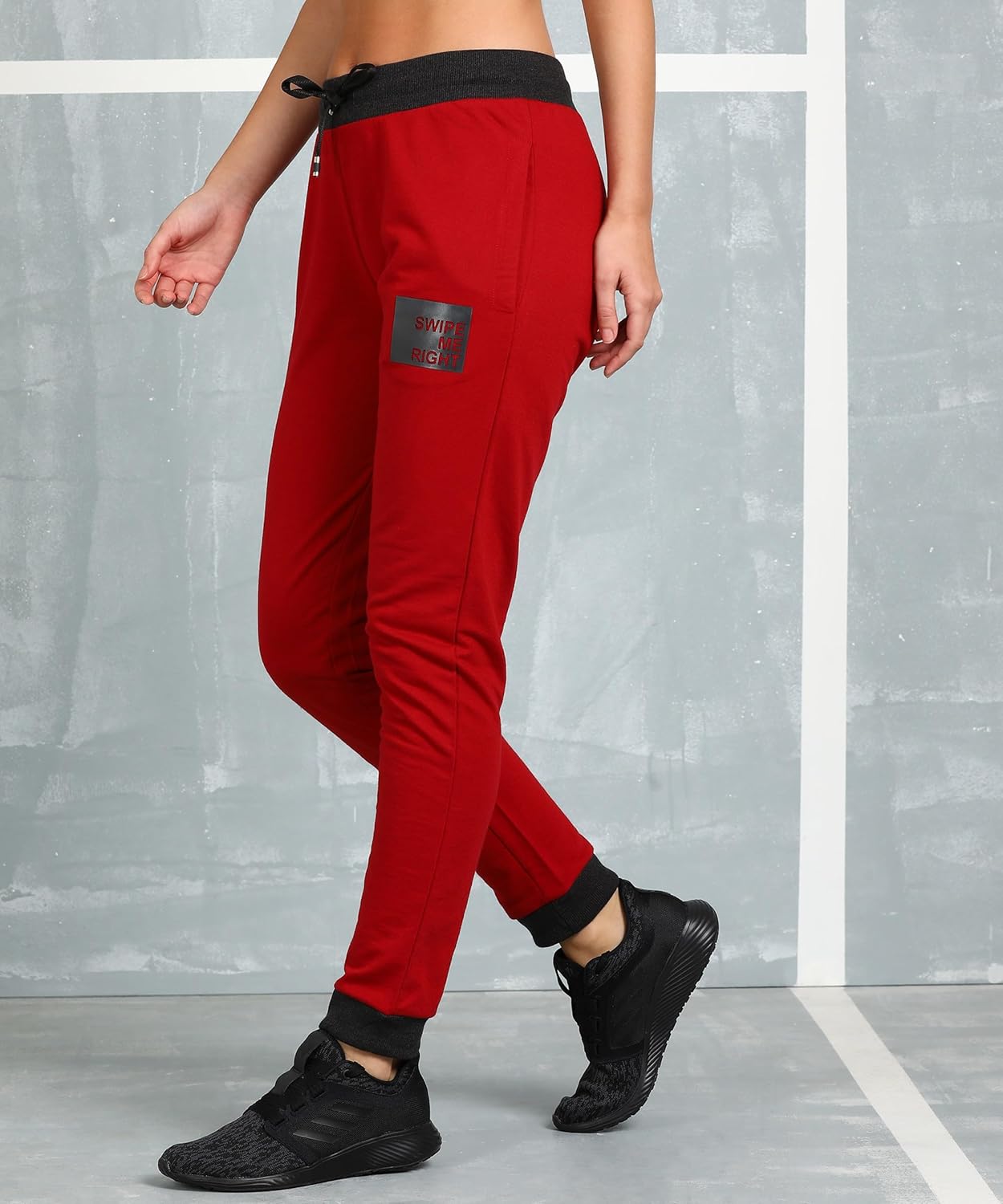 Alan Jones Clothing Women's Solid Slim Fit Joggers Track Pants