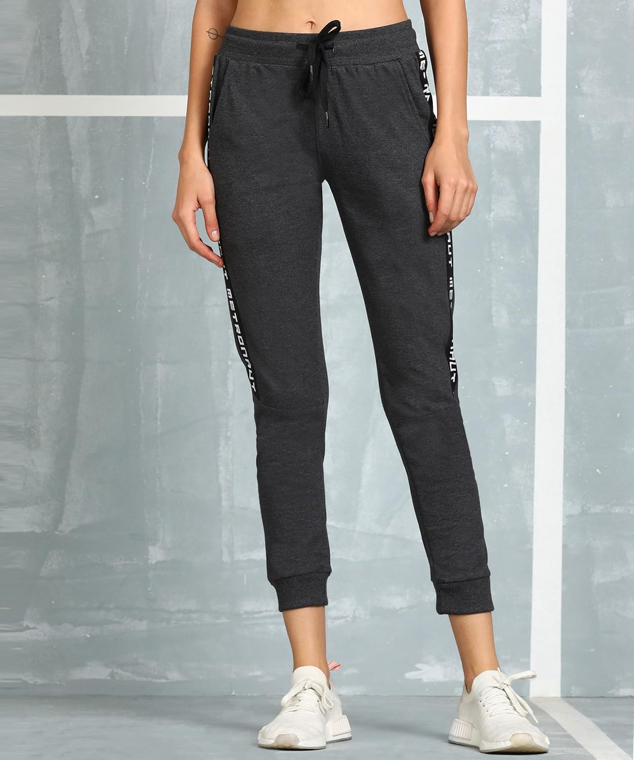 Alan Jones Clothing Women's Solid Slim Fit Joggers Track Pant